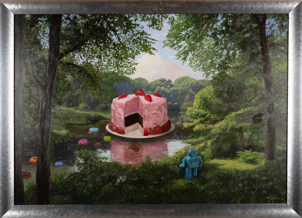 Eric Joyner art piece Cake in the lake