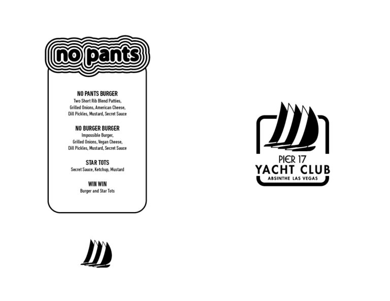 Pier 17 Yacht Club Menus Spiegelworld